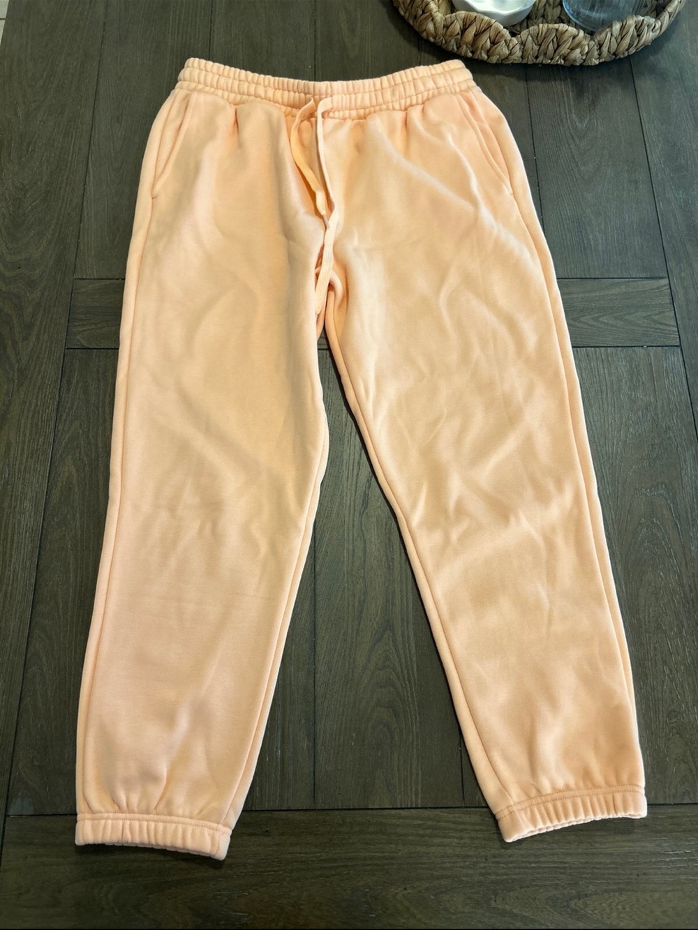 Fabletics Peachy Orange Fleece Joggers